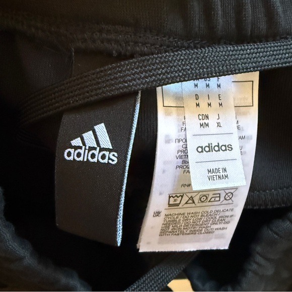 Adidas Black and Pink Womens Joggers Medium Athleisure Pants - Picture 8 of 9